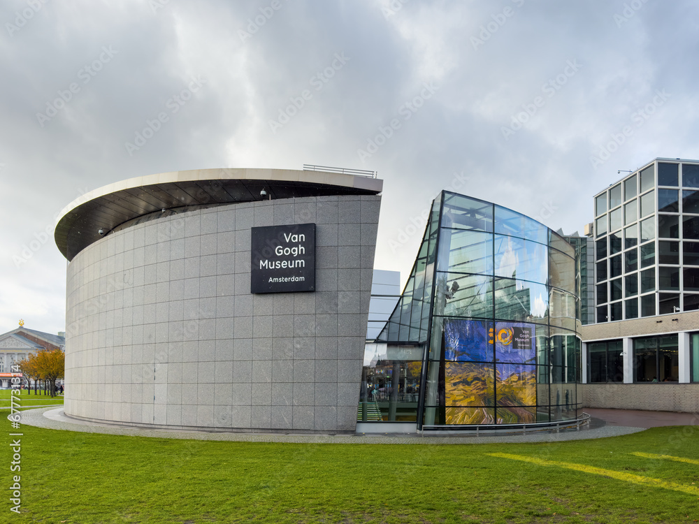 AMSTERDAM NETHERLANDS NOVEMBER 07 2023 Van Gogh Museum In AMSTERDAM NETHERLANDS NOVEMBER 07 2023 Van Gogh Museum In