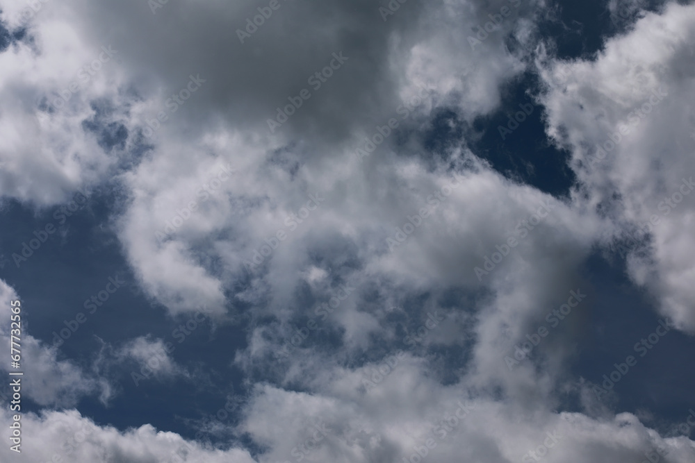 Summer blue sky cloud gradient light white background. Beauty clear cloudy in sunshine calm bright winter air bacground. Gloomy vivid cyan landscape in environment day horizon skyline view spring wind