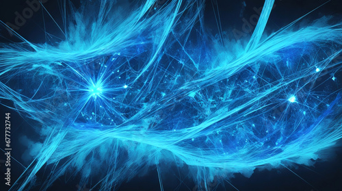 Blue digital element background