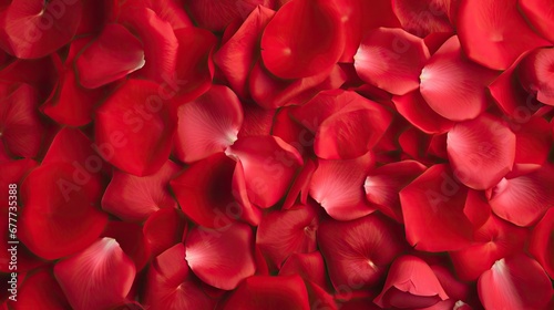  a bunch of red petals that are in the shape of a heart for valentine's day or valentine's day.
