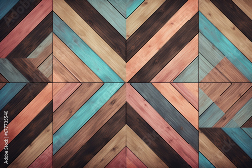  Painted colorful rustic wooden background with copy space