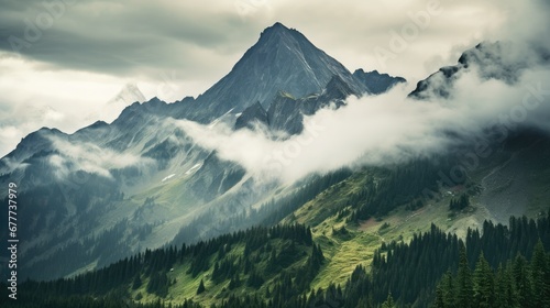 Cloudy Mountains Landscape Photography