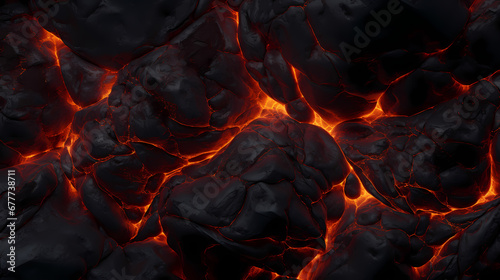 Dark magma poster web page PPT background