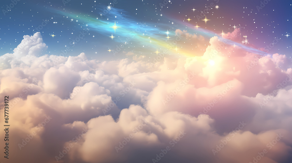 Clouds in the sky with gold and silver edges abstract poster web page PPT background Clouds in the sky with gold and silver edges abstract poster web page PPT background