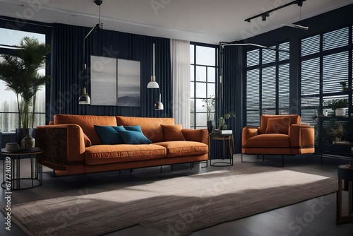 a sofa with adjustable headrests and armrests for versatility photo