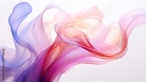  a white background with a multicolored wave of smoke on the bottom of the image 