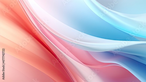  a close up of a blue, pink, and white background with wavy lines on the bottom