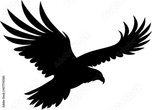 eagle illustration symbol. eagle silhouette.
