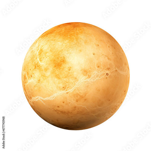 Venus planet isolated on a transparent background, Morning Star or Evening Star planet PNG