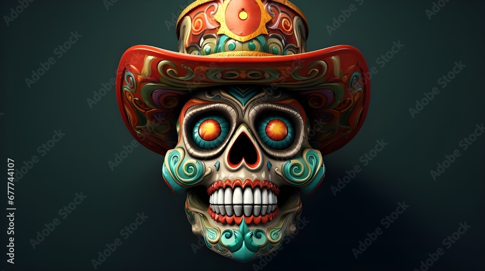 Naklejka premium skull