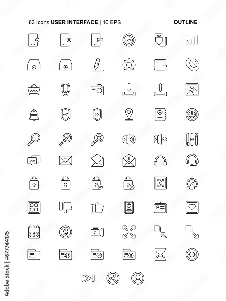 Vector illustration of an icon pack isolated on a white background. Vector illustration of an icon pack isolated on a white background.