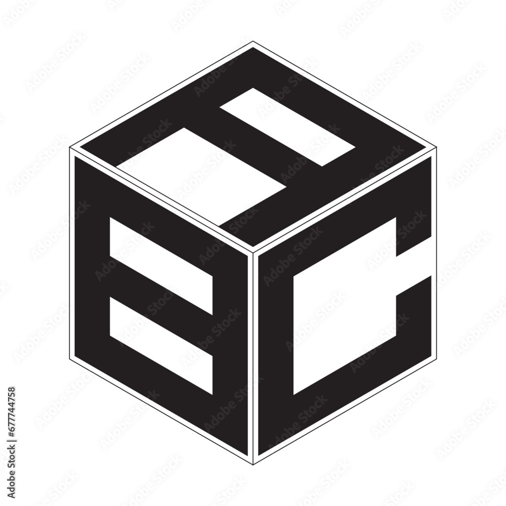 illustration of a black and white logo box illustration of a black and white logo box