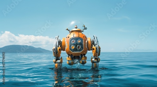 metal robot in sea © Umme