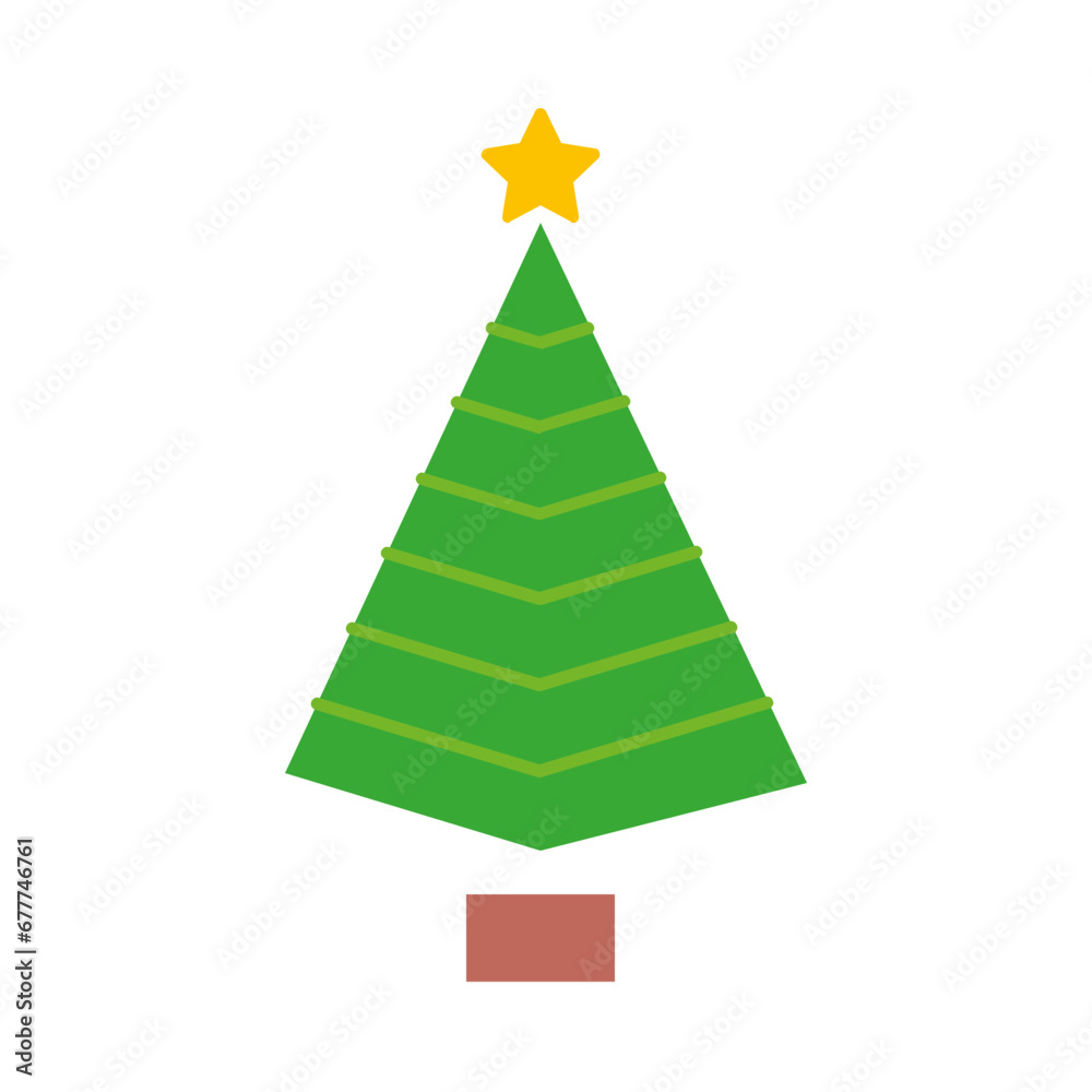 Fototapeta premium Christmas tree icon