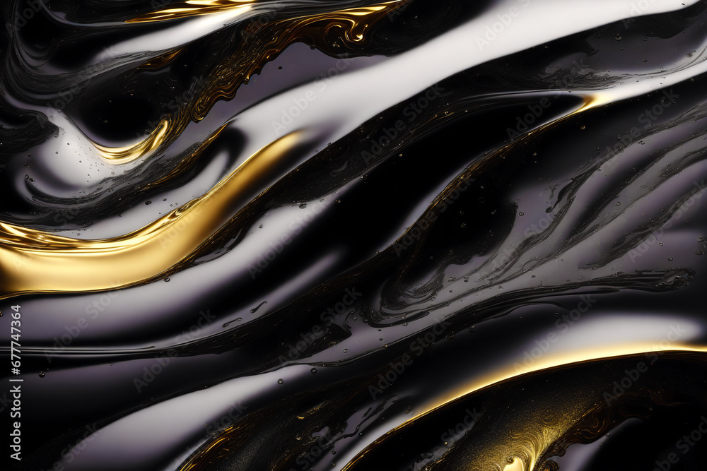 An amazing black background. Inky Noir. The Enigmatic Beauty of Black Liquid. Generative AI An amazing black background. Inky Noir. The Enigmatic Beauty of Black Liquid. Generative AI