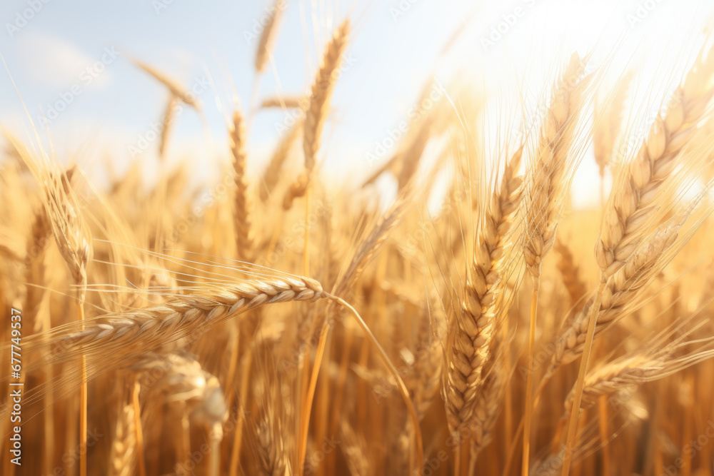 Golden ripe wheat field in summer Golden ripe wheat field in summer