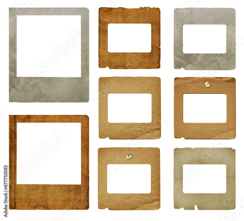 Set of old paper slides