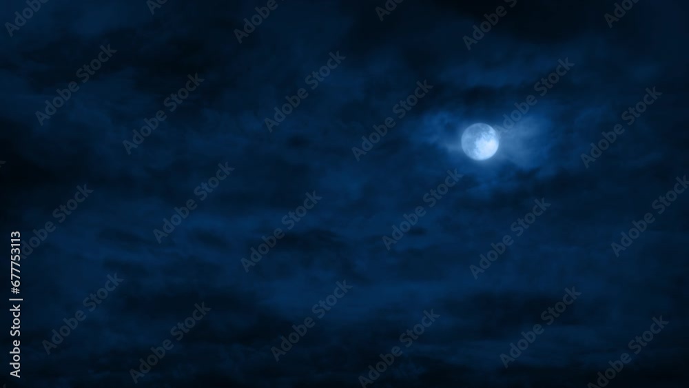 Turbulent Stormy Sky At Night
