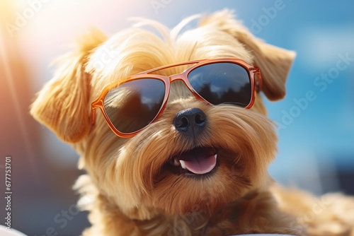 cute puppy enjoying summer © Vera