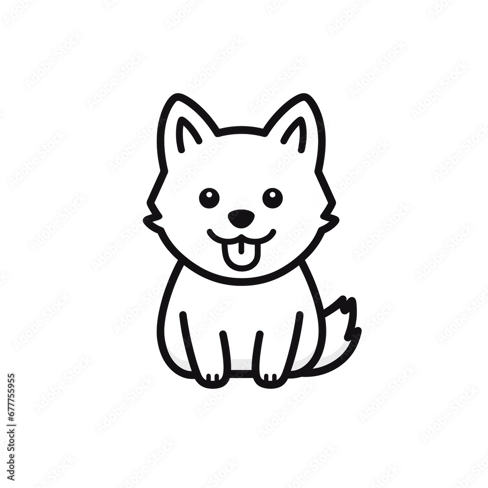 Obraz premium illustration of dog