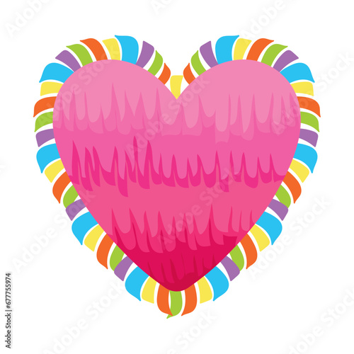 mexico pinata heart