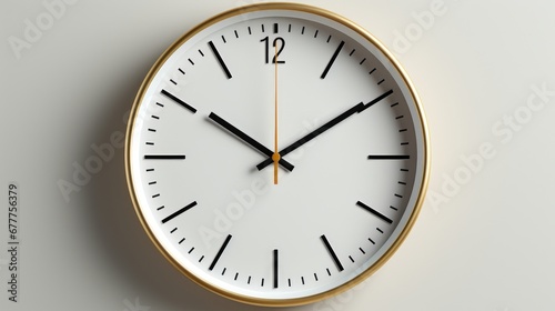 A clock symbolizing time management and punctuality in business. AI generate