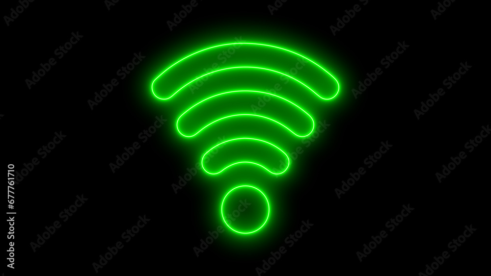 Wi Fi symbol, wireless networking digital hi tech innovation concept, free internet zone and hotspot on black background. Wi Fi symbol, wireless networking digital hi tech innovation concept, free internet zone and hotspot on black background.