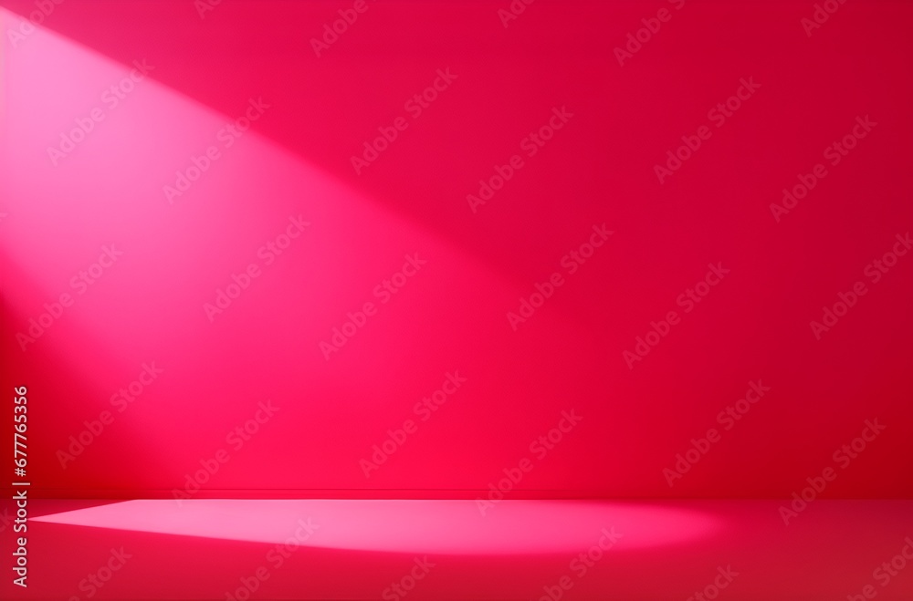 For design or creative work, This is a beautiful red backdrop image of an empty area in red tones with a play of light and shadow on the wall and floor. Red background for product presentation For design or creative work, This is a beautiful red backdrop image of an empty area in red tones with a play of light and shadow on the wall and floor. Red background for product presentation