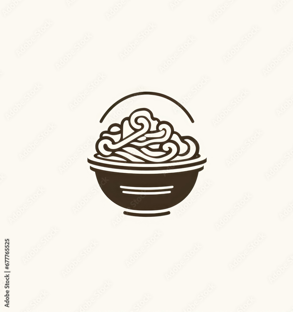 Noodle bowl logo design, template noodle logo design, Noodle company Icon. Noodle bowl logo design, template noodle logo design, Noodle company Icon.