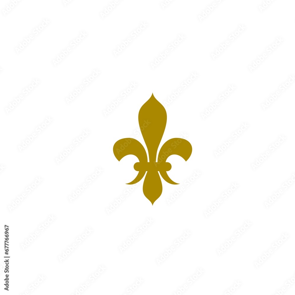 Fleur de lis icon sign logo isolated on white background Fleur de lis icon sign logo isolated on white background