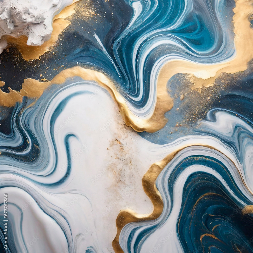 Blue marble and gold abstract background texture. Indigo ocean blue marbling with natural luxury style swirls of marble and gold powder Blue marble and gold abstract background texture. Indigo ocean blue marbling with natural luxury style swirls of marble and gold powder