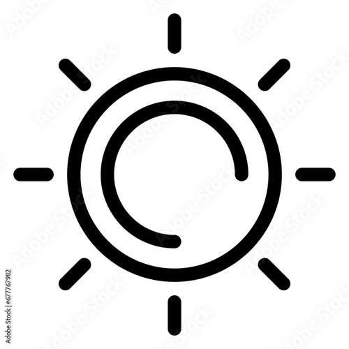 sun vector design icon.svg