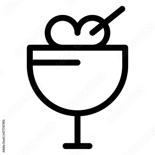 ice cream cup vector design icon.svg
