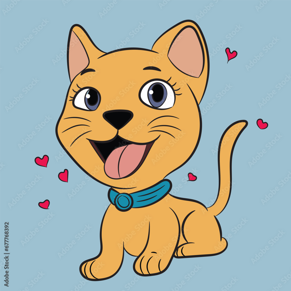 cat illustration character pretty funny sticker cat illustration character pretty funny sticker