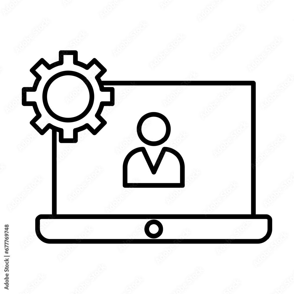 laptop vector design icon . Svg laptop vector design icon . Svg