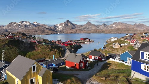 village in the arctic ocean in Greenland