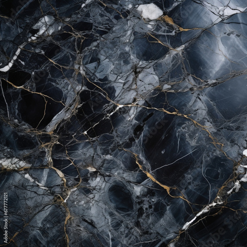 Fondo con detalle y textura de superficie de marmol de tonos negros con vetas claras