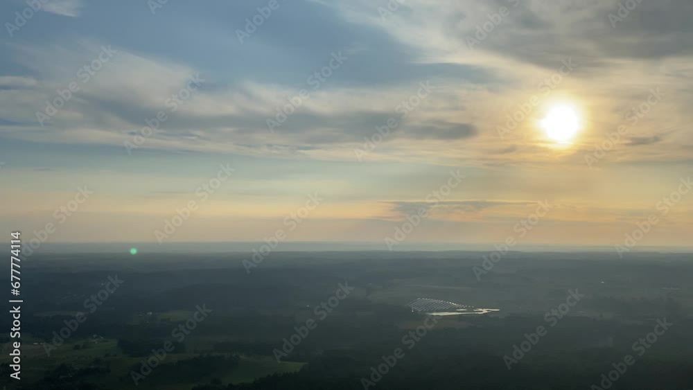 View from a hot air balloon View from a hot air balloon