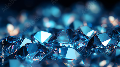 blue gemstones background 