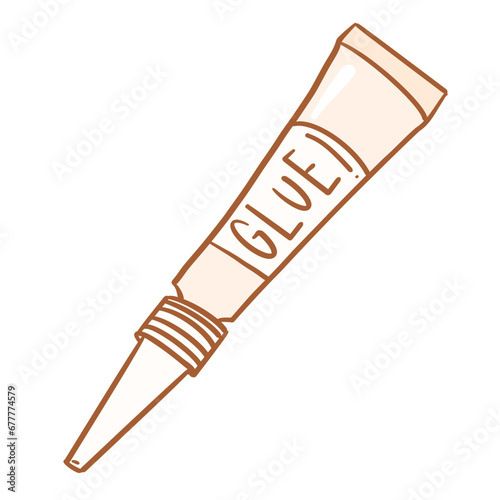 office color stationaries_super glue_glue_vector