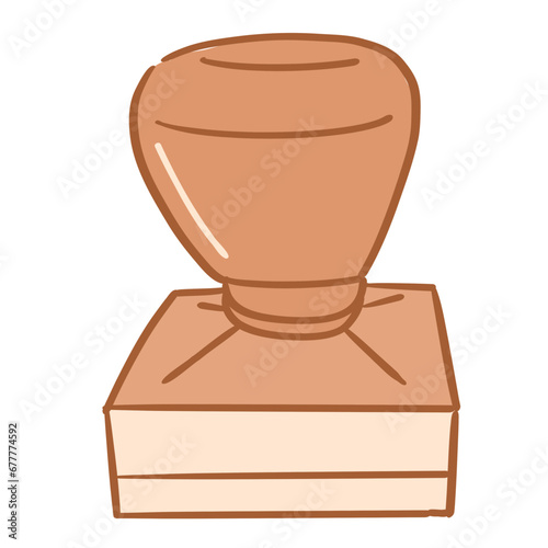 office color stationaries_stamp_vector