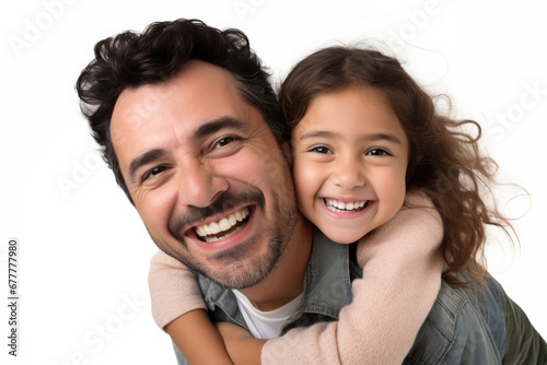 Cheerful father with daughter