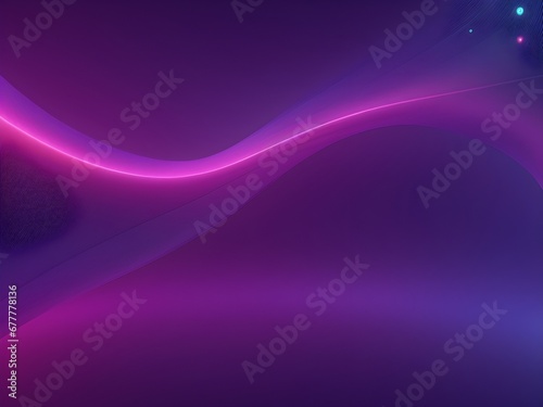Digital purple particles wave and light abstract background with shining dots stars. Abstract background for elegant design cover or fantasy composition. Digital fractal art. 