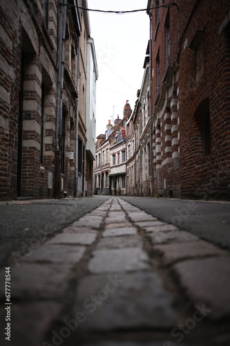 Rue pav  e de Lille  France