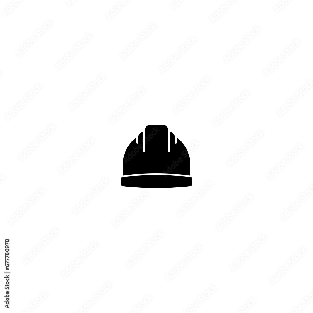 Construction Helmet icon design. Safety helmet logo isolated on white background Construction Helmet icon design. Safety helmet logo isolated on white background