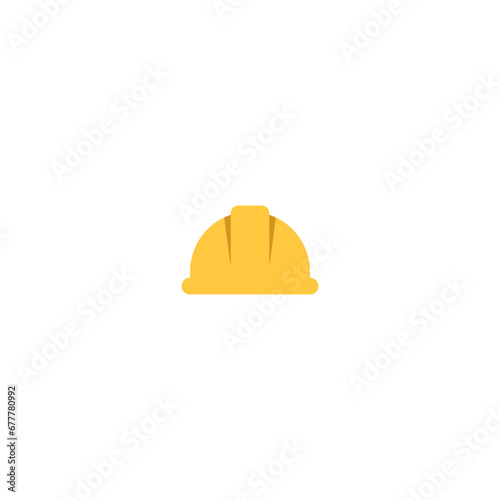 Construction Helmet icon design. Safety helmet logo isolated on white background