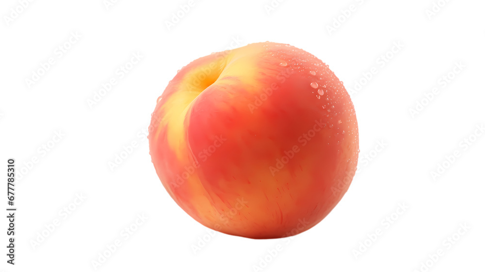 Peach on transparent background, fruit on white background, fruit commercial photography Peach on transparent background, fruit on white background, fruit commercial photography