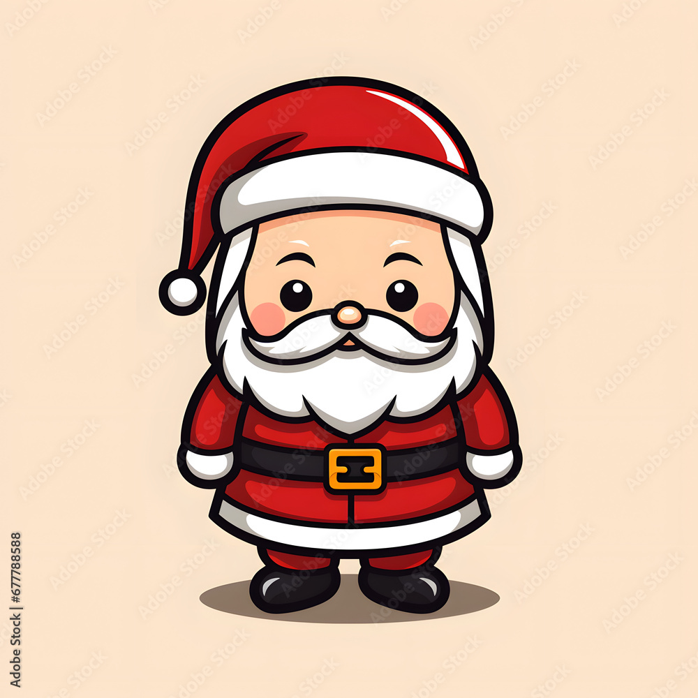 cartoon illustration of a happy santa claus cartoon illustration of a happy santa claus