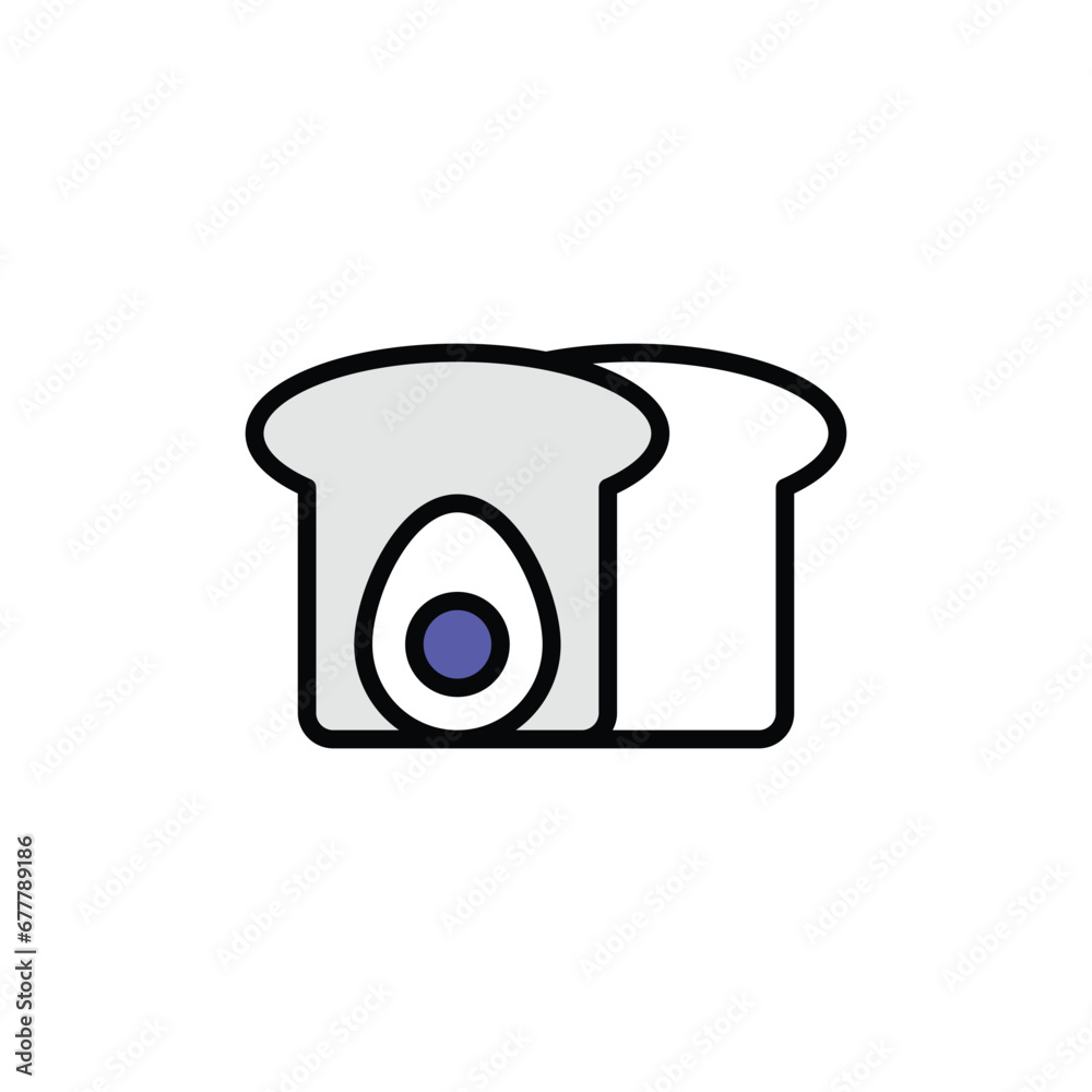 Breakfast icon design with white background stock illustration Breakfast icon design with white background stock illustration