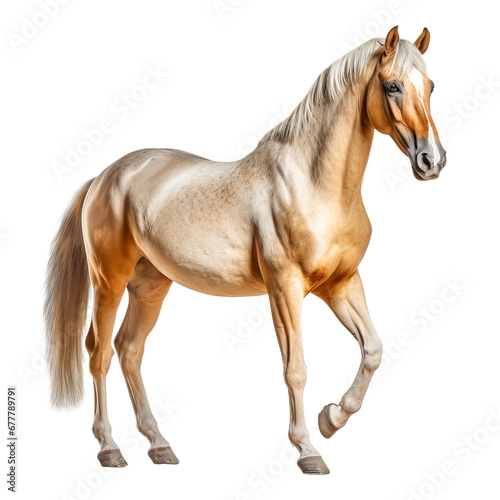 brown horse isolated on a transparent background